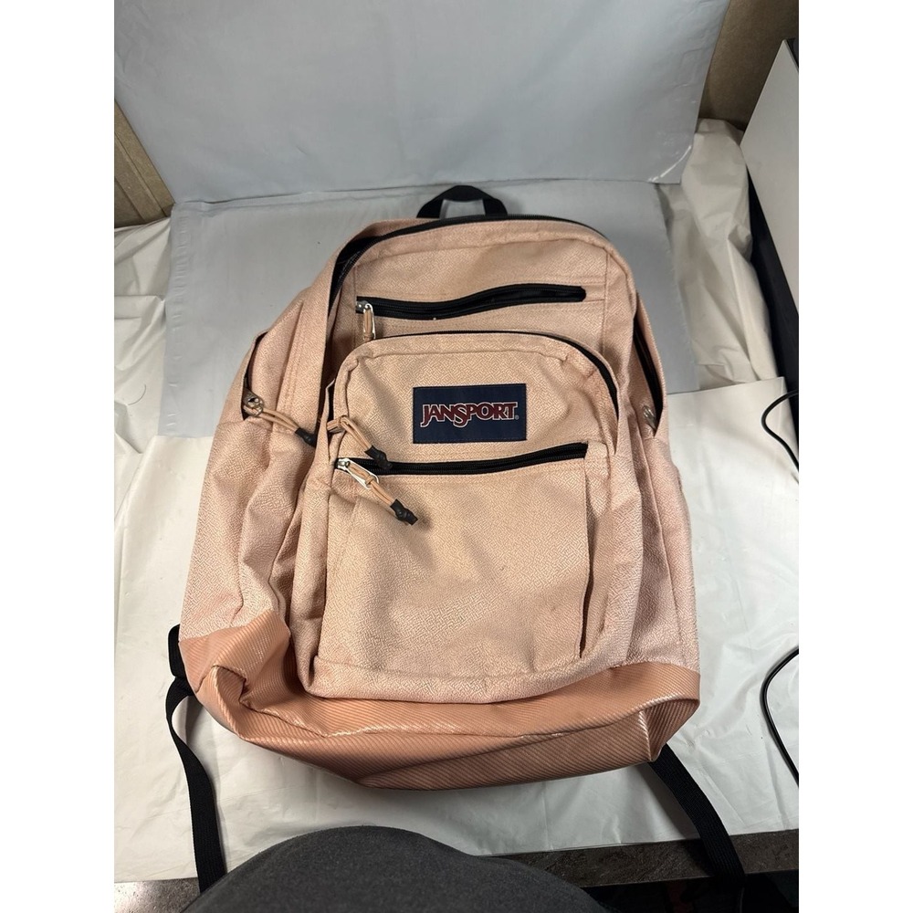 JanSport Big Student Backpack Misty Rose Pink Two-Compartment School Bag